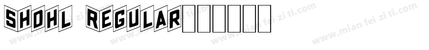 Shohl Regular字体转换